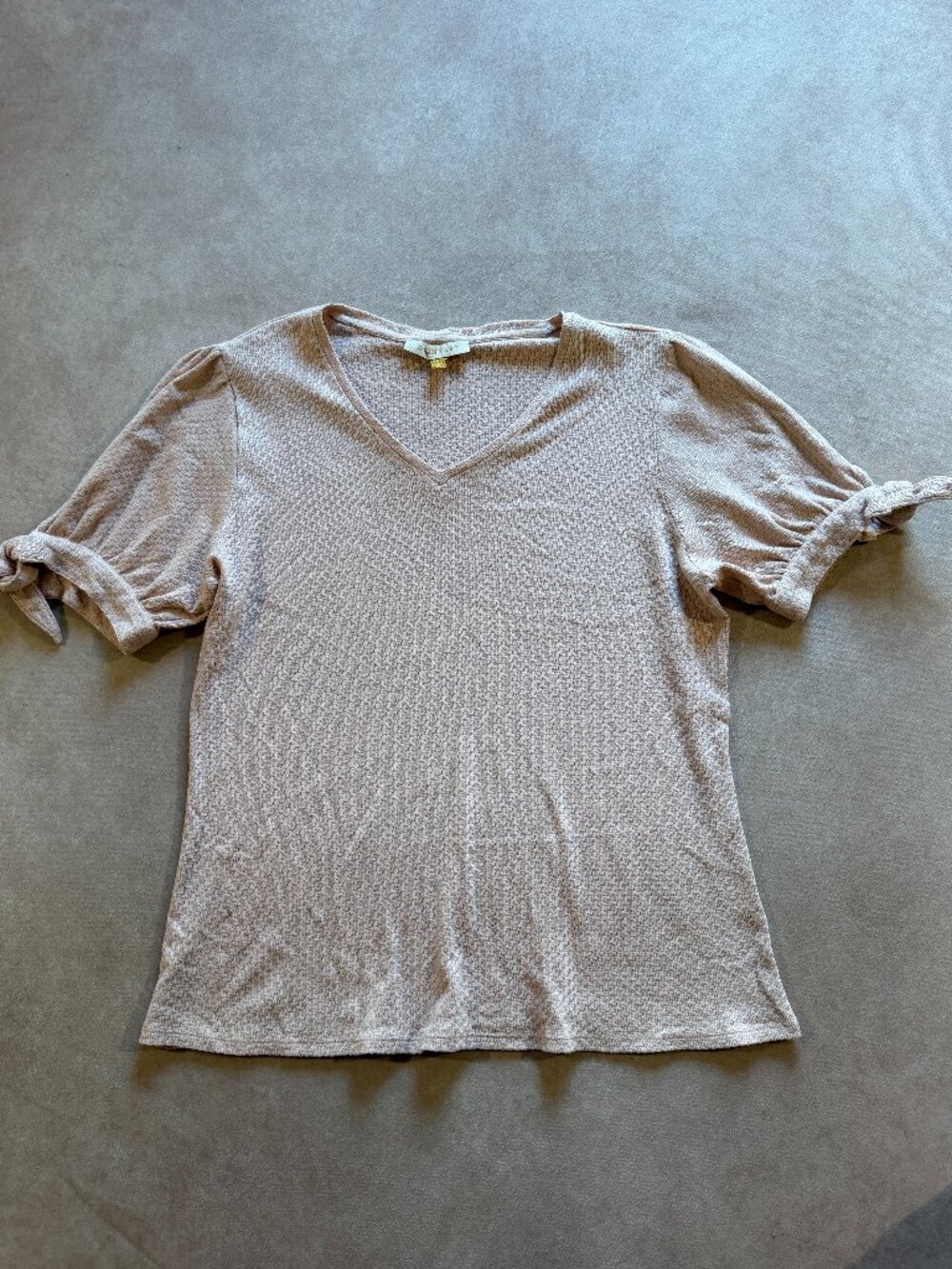 DownEast Pink Knit Blouse • size medium
